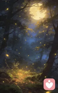 晚风携萤火，温柔入梦乡，愿所有烦恼随夜色消散，醒来皆是温柔与希望。配图