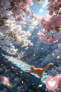 樱花落时，万物皆温柔。配图