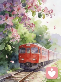 真正的放下是：
等我迈过这个坎，过往的一切都随风散去，不
必再提。配图
