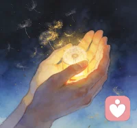 “不必追光，你本身就是光源。你的存在，就足以照亮某个人的世界，也包括你自己。”配图