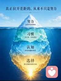用冰山理论去了解别人，真的是一个有意思的事情。