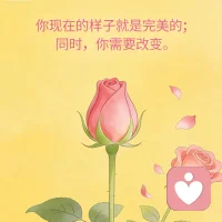 🌹一朵含苞待放的玫瑰在当下是完美的（它符合它现在的生长阶段），但它同时也需要改变（继续开放）。“你现在的样子就是完美的；同时，你需要改变。” —— Marsha Linehan