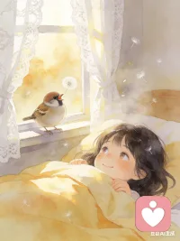 早安呀～被小鸟的歌声叫醒的清晨，连空气里都是温柔的美好，愿这份愉悦伴随一整天。配图