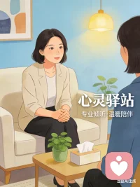 你每一次倾诉都是靠近自己的一步，我在这里倾听你的故事，陪你一起成长。配图