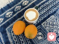 有的时候累了，喝一杯咖啡，吃个橙子，会觉得很放松！