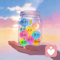 “情緒沒有對錯，只是內心的信使——
焦慮時深呼吸，孤獨時抱抱自己。
當你允許一切感受存在，療愈就已經開始。