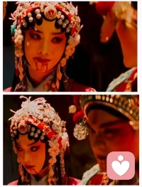 回眸一望穿秋水，家园情怀尽肝胆。后世莫忘当年事，马踏东瀛镇邪祟。铁血丹心男儿志，豪气干云冲九霄。汉家儿郎多忠义，烛照汗青万古传。
此台是戏台，是亡台，亦是宴台。
戏服即是婚服，万千英魂，九州民魂，皆为座上宾客。以燎原烈火为灯，以家国赤诚为聘，这一场，是只属于二人的婚礼。配图