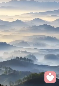 水是流动的山，
山是凝固的水。
观波涛汹涌，
听山峦叠障，
所见未所见，所闻未所闻，
如是亦如实！配图