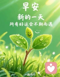 新的一天，与好运握手，与希望同行
无论工作还是生活，请保持满分状态
每一步都美好，每一程都芬芳
早安☀️配图