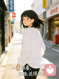 【有些事，本来就过不去】
我是小禾。今天又走了好久。
路过一家店，进去坐了会儿。
窗外突然吵起来。心猛地一紧。
像小时候那样。
外面安静了。我心里，还没。
走出那家店。手里的热饮，早凉了。
有些事，本来就过不去。
心还揪着。可路，还是要走。
#情绪短片  #自愈  #成年人的崩溃 #小禾的散步日记