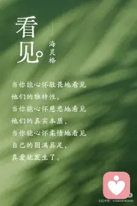 看见是最深的爱配图