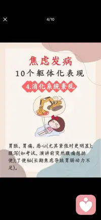 焦虑躯体化表现