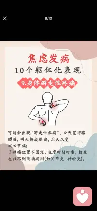 焦虑躯体化表现