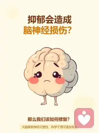 抑郁居然会损伤脑神经？配图