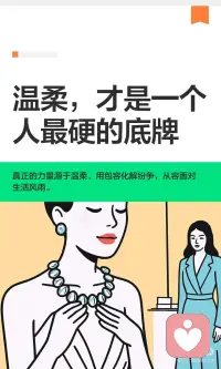 慢慢发现
温柔才是一个人最顶级的力量配图