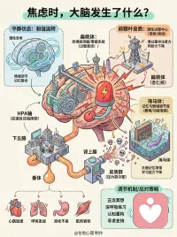 焦虑时，大脑发生了什么？配图