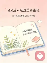 成长是一场温柔的旅行
每一次成长都是和自己的和解配图