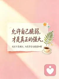 成长是一场温柔的旅行
每一次成长都是和自己的和解配图