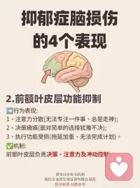 抑郁症脑损伤的4个表现配图