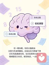 睡不好对大脑影响有多大？
睡不着觉，正在悄悄毁掉你的大脑
每一个辗转难眠的夜晚，你的大脑都在经历从功能紊乱到结构性损伤的全面冲击，伤害远比你想象的更严重。
仅一晚睡眠不足6小时，大脑就会进入“宕机预警”：注意力失误率翻倍，记忆巩固通道关闭，当日信息转头就忘；负责情绪管控的前额叶皮层活性下降，杏仁核活跃度飙升超60%，人会变得易怒焦虑、情绪失控。
长期慢性失眠，更会给大脑造成不可逆损伤：记忆中枢海马体灰质体积缩小10%-20%，记忆力持续衰退；大脑类淋巴排毒系统瘫痪，致痴呆的β淀粉样蛋白持续堆积，仅一晚完全失眠，该蛋白含量就升高30%；同时大脑认知衰老速度加快4-5年，脑病发病风险大幅升高。
失眠还会让大脑陷入“失眠→焦虑→更失眠”的闭环，理性决策能力下降，抑郁焦虑风险是常人的5-10倍。短期睡眠剥夺可通过规律作息恢复，但长期造成的神经元损伤很难逆转。
请牢记4个核心建议：固定作息、床只用于睡觉、睡前1小时远离电子屏幕，长期失眠及时就医。好好睡觉，从来不是虚度光阴，而是对自己大脑最负责的健康投资。配图