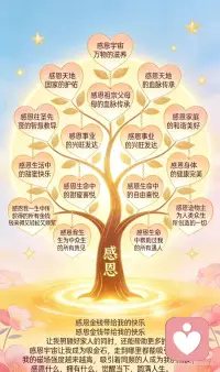 感恩什么拥有什么
晨起感恩
感恩我的身体健康轻盈舒适
感恩今天所有为我使用给我带来便利的物品
感恩小鸟清晨悦耳的声音，如此平静疗愈
感恩所有滋养我的食物
感恩今天有计划开启高能的自己
我相信我丰盛富足自律有活力，能量满满 谢谢谢谢谢谢

清晨和内在小孩连接
亲爱的内在小孩:今天我会好好陪伴你，接纳你的所有情绪，带着爱和觉知和你在一起。请你安心，跟着我一起感受阳光、呼吸美好，享受风景，体验美好，我们一起勇敢面对一切，好好爱自己，共度温暖喜悦幸福的一天配图