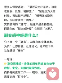 真正控制你肠胃的其实是副交感神经配图