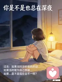 突然好轻松啊｜原生家庭的痛，我终于学会一键“翻篇
你是不是也总在深夜“复盘”过去：
如果当时没听爸妈的话…
如果当时敢为自己争取…
如果…是不是现在会不一样？
🌌 然后陷入自责循环：
“是我选错了”
“是我性格不好”
“是我不够幸运”
停。
把手轻轻放在心口
对里面那个紧绷的小孩说
“亲爱的，以我们当时的认知和处境
那条路，已经是眼前最亮的一条。”
你发现了吗？
那些反复回放的“错误选择”
底层都藏着同一种声音：
“我必须完美，才对得起这份人生。”
而这个声音，往往来自
早年那个需要你“懂事”“优秀”
才能获得认可的家庭剧本。
灵性视角里有个温柔真相：
没有白走的路，哪怕它充满荆棘。
每一次“错误”
都是灵魂为了学习特定课题
——比如尊重自己、设立边界、释放恐惧
——而主动选择的体验场景。
所以真正的疗愈
不是穿越回去修改代码
而是在当下认出程序并升级系统：
✨ 第一步：停止“内心父母”的审判
当自责声响起，温柔打断：
“我看到你在用旧地图责备自己了。
现在，我是自己的养育者。”
✨ 第二步：把“后悔”翻译成“灵魂需求”
• “后悔顺从”≈“我的自主权需要被尊重”
• “后悔沉默”≈“我的声音值得被听见”
• “后悔付出”≈“我的边界需要被加固”
✨ **第三步：进行“时间线整合”冥想**
闭上眼睛，想象现在的自己
穿越回去拥抱当时做决定的你
在她耳边说：
“谢谢你用当时的智慧保护了我们。
现在，我来接管了。”
你会发现
原生家庭给你的最深礼物
恰恰是那份“不完美”的体验
它让你在破碎处生出自己的理解
在黑暗中长出独特的灵性触角
就像那句照亮无数人的话：
“翻篇不是为了原谅谁
而是为了把专注力，从过去的舞台
彻底收回到自己生命的导演椅。”
从今天起
练习把“如果当初…”
换成“此刻开始…”
你的灵魂从来不需要完美往事
它只需要你
把那些反复灼烧过去的能量
全部转为：创造当下的光配图