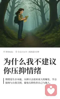 为什么我不建议你压抑情绪配图