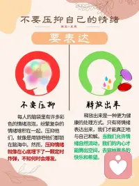 不要压抑自己的情绪
常常感觉自己被无形的压力束缚，明明没做什么体力活，却身心俱疲，这是情绪内耗在作祟。
 
情绪就像能量，一旦产生，就需要有出口。很多时候，我们习惯将负面情绪深埋心底，以为这样就能相安无事，实则大错特错。压抑情绪会消耗我们大量的心理能量，长此以往，不仅会影响心理健康，还可能导致身体出现各种问题。
 
情绪压抑可能源于社会规范对我们的影响，比如 “男儿有泪不轻弹”，或者担心负面情绪的表达会带来人际关系的损害。然而，当我们压抑情绪时，其实是在忽视问题，这并不能让情绪消失，反而会让它们在心底发酵。我们可以尝试关注解决问题的方法，而非一味纠结于问题本身。
 
释放情绪是一种积极的应对方式，也是一场心灵的自愈。当我们将情绪表达出来，无论是通过和朋友倾诉、写日记，还是进行心理咨询，都像是在为情绪找到一个出口，将内心的委屈与烦恼一吐为快。我们在表达情绪的过程中，其实是在寻找解决情绪问题的方法，让自己的内心恢复平衡。
 
当我们陷入情绪困境时，让情绪自然地流淌出来。不要让情绪的锁禁锢我们的心灵，勇敢地打开心扉，释放内心的压力。
 
我们要学会与情绪和解，不再做情绪的奴隶。勇敢地迈出释放情绪的第一步！配图
