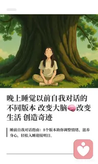 晚上睡觉以前自我对话的不同版本 改变大脑配图