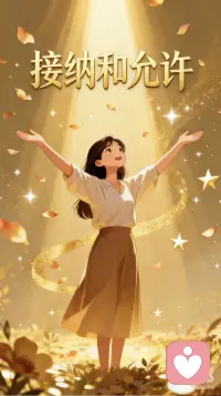 接纳和允许
[礼物]接纳和允许
接纳和允许，
是本心对内在一切发生的全然包容。
接纳所有情绪、念头的存在，不抗拒；
允许TA们如其所是地流动，不干预。
在接纳中，内在战争止息；
在允许中，所有生命回归自由，
自然消融于本心的光明。配图