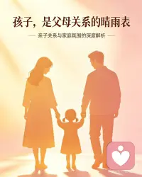 孩子的状态藏着家庭氛围
[玫瑰R]孩子的状态藏着家庭氛围，父母关系决定孩子安全感
孩子的世界里，父母就是他的全部。
他比我们想象中，更敏感，也更爱我们。
 
孩子的脸，就是家庭的温度计。
他的开朗，藏着被爱滋养的底气；
他的沉默，往往是在替父母的情绪买单。
父母关系和谐，他就敢肆无忌惮地快乐；
哪怕我们假装没事，他也能轻易捕捉到空气中的不安，然后悄悄收起自己的天真。
 
很多时候，我们总说“为了孩子不离婚”，却忘了：
孩子需要的，从来不是一个形式完整的家，
而是一对情绪稳定、关系松弛、能好好相爱的父母。
你活成什么样子，孩子就会学到什么样子。
你对生活的热爱，对工作的专注，对伴侣的温柔，
都会变成他未来对待世界的底气。
原来，最好的家庭教育，从来不是说教。
而是让孩子看见：配图