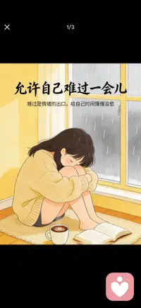 允许自己难过一会配图