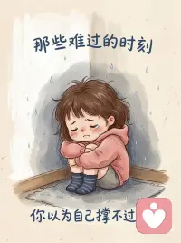 别怕，所有的难过都会过去
那天深夜，我一个人坐在黑暗里哭。
觉得自己撑不下去了，觉得这个世界太难了； 心里堵得慌，眼泪止不住地流； 我问自己：为什么我要这么难过？😭
后来我才明白：难过不是软弱，而是你还在用力地活着。配图