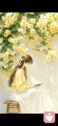 🌼在花海里，读一本温柔的书📖配图