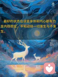 人生最好的状态是身体和内心都有力量配图