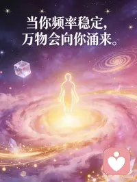 当你频率稳定，万物皆会向你涌来✨❓
很多人都在问，到底怎样才能吸引到想要的生活、对的人、合适的机遇。
其实答案从来不在向外追逐，而在向内调频。
真正稳定的高频率，不是一直开心、一直完美，
而是从那些不适感、焦虑感、内耗感里，慢慢收回属于自己的能量。
慢慢明白，这世间所有让你纠结、痛苦、挣扎的人和事，
都只是一场带引号的“真实体验”。
是你作为创造者，用无穷的力量与智慧，亲手创造出来的体验剧本。
你才是那个执笔的人，从来不是被动承受的角色。
当你不再被情绪裹挟，不再被外界打乱节奏，
不再因为别人的评价怀疑自己，不再因为暂时的得不到而焦虑。
你开始稳稳站在自己的能量中心，平和、坚定、又温柔。
而这个时候，宇宙的吸引力法则才会真正生效。
你所匹配的人，会自然而然走向你；
你所需要的机会，会悄然而至；
你所期待的生活，会一点点显化在眼前。
一切都是同频相吸，不必强求，不必追赶。
在这个过程里，有一件事格外重要：
不断清晰地问自己——
我想要什么？我不想要什么？
什么让我舒服，什么让我消耗？
静下心，听见自己内心的声音，让高我的声音出来与自己对话。
学会相信你的顿悟，相信你的直觉，相信你心底最真实的 gut feeling，
那是灵魂最直接的指引，也是你与生俱来的力量。
慢慢建立起自己的边界，守住自己的底线。
不勉强自己，不委屈自己，不迎合不属于你的磁场。
你的清晰，就是你的吸引力。
同时记得，永远带着感恩前行。
感恩每一次经历，感恩每一次觉醒，
感恩自己在三维世界里，创造出这么多独一无二的体验。
感恩那些出现又离开的人，感恩那些得到与失去。
真诚的赞赏与感恩，会让你的频率越来越稳，越来越亮。
不必慌，不必急。
当你内心笃定，频率稳定，持续愉悦，
整个世界都会顺着你的节奏向你涌来。
你只需做好自己，安稳发光，剩下的，交给宇宙。配图
