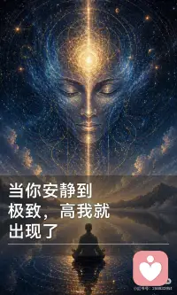 当你安静到极致，高我就出现了
高我是内在真实的你，被外界噪音掩盖。通过暂停、观察、相信直觉和减少外界依赖，逐渐减少杂音，你将与高我连接，发现真正的平静与力量，活出真实的自我。配图
