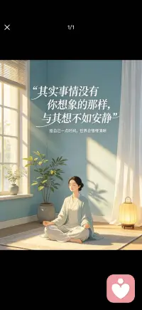 让自己安静下来配图
