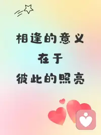 相逢的意义在于彼此的照亮配图