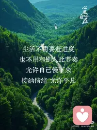 每时每刻都是重生的时刻
成年人最顶级的自愈，是学会正念✨
人之所以累，是因为心总是飘在别处
放不下过往，操心着未来，唯独辜负了现在
《正念的奇迹》里这句话太戳心
每一个瞬间都是崭新的开始
不必沉溺昨天的失意，不必惶恐明天的未知
生活不需要赶进度，也不用和别人比节奏
允许自己慢下来，接纳情绪，允许平凡
好好生活，好好爱自己
守住当下，就是守住一生的安稳。配图