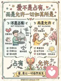愿我们都能学会：
不抓取，不控制，不强求。
在爱里温柔，也在爱里自由。配图