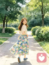 你认真爱自己的样子 自带光芒配图