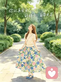 你认真爱自己的样子 自带光芒配图