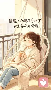 情绪压力藏在身体里，要及时舒缓配图