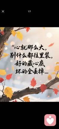 好的藏心底配图