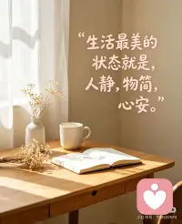 日子慢慢过，心安即归处
生活最美的状态就是，人静，物简，心安。配图