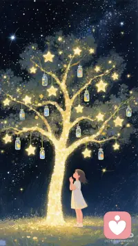 发光许愿树配图
