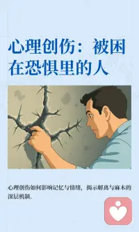 心理创伤：被困在恐惧里的人配图