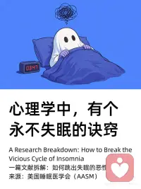 心理学中，有个“彻底不失眠”的诀窍配图